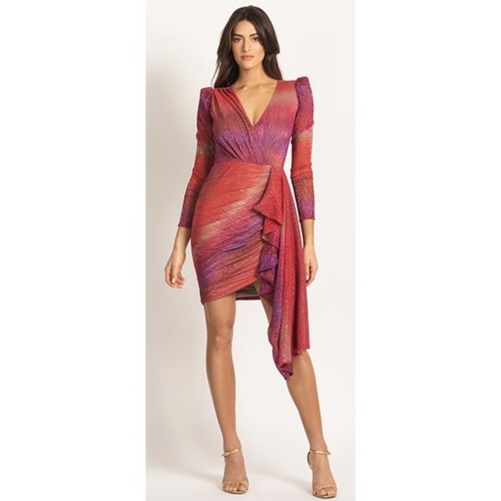 PatBO Ombre Lurex Mini Dress